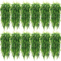 Geosar 12 Pcs 32 in Artificial Hanging Boston Ferns - Lifelike Garland