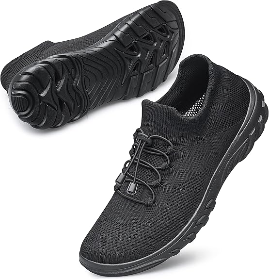 DOUSSPRT Womens Walking Shoes Slip On Comfortable Athletic Sneakers