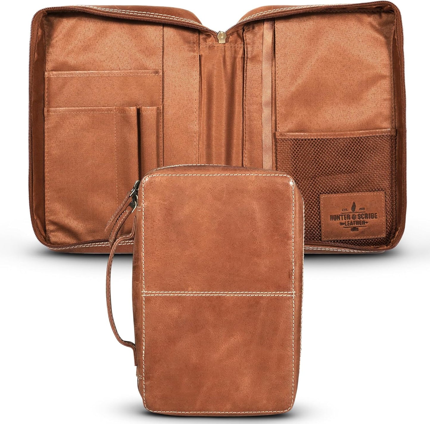 Top Grain Leather Bible Covers for Men and Women - Durable & Stylish