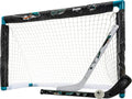 NHL Mini Hockey Set - Kids Indoor Knee Hockey Goal, Ball & 2 Sticks