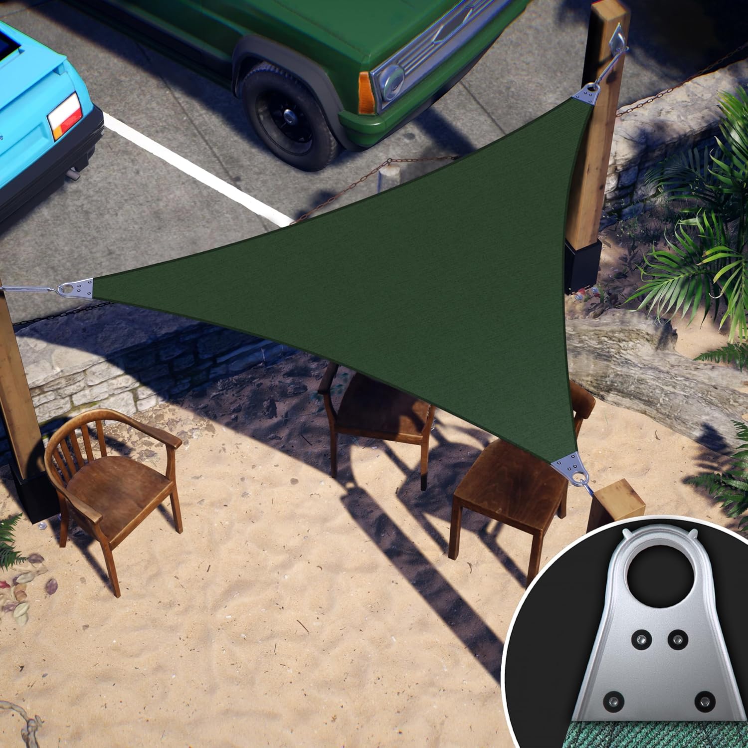ColourTree Super Ring Customized Sun Shade Sail for Outdoor Use