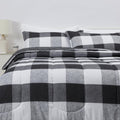 Lightweight Microfiber Comforter Set King - Checkerboard