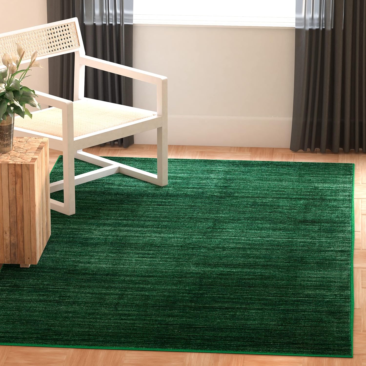 SAFAVIEH Vision Collection Accent Rug - Chic Dark Green Design