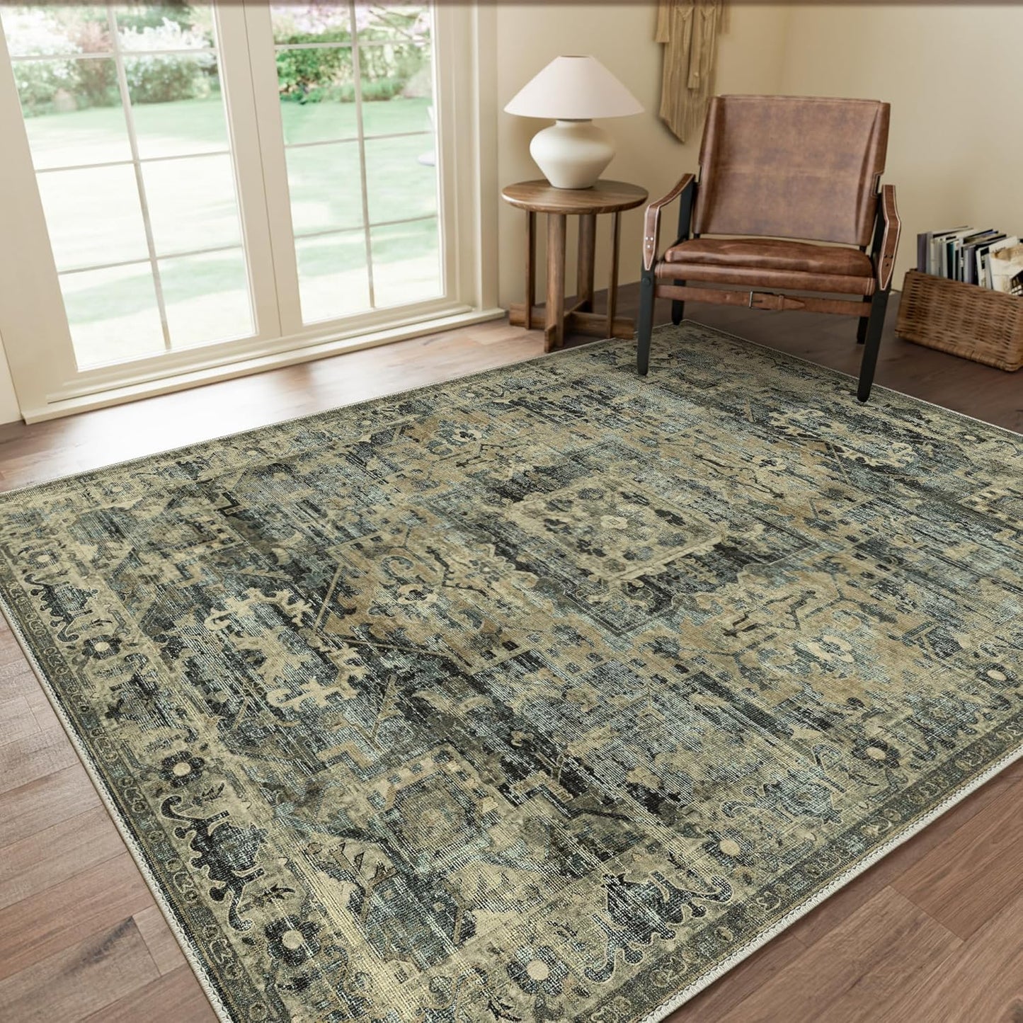 GENIMO Machine Washable 8x10 Area Rugs for Living Room Comfort