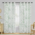 Floral Curtains 84 in 2 Panels - Light Filtering Rose Pattern
