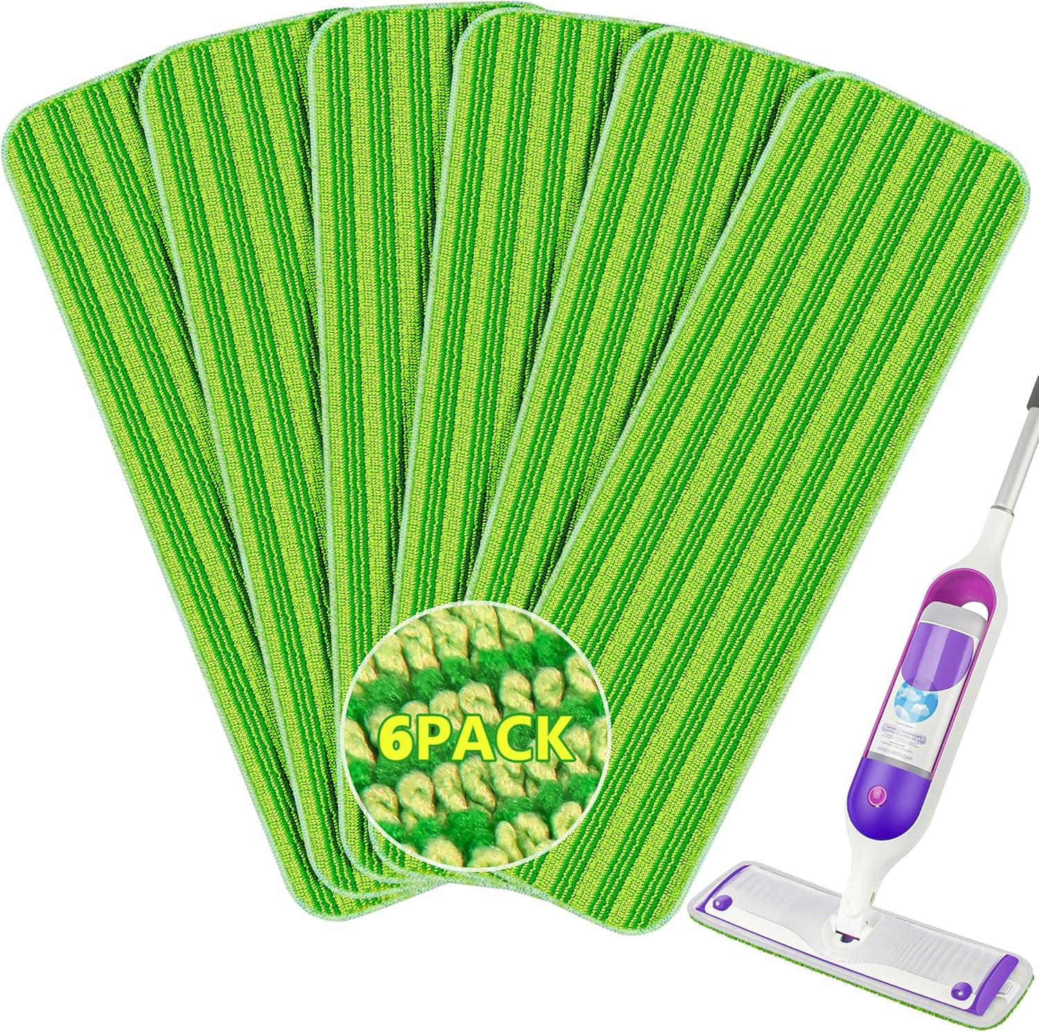 Powerful Clean: Domi-patrol Microfiber Mop Pads