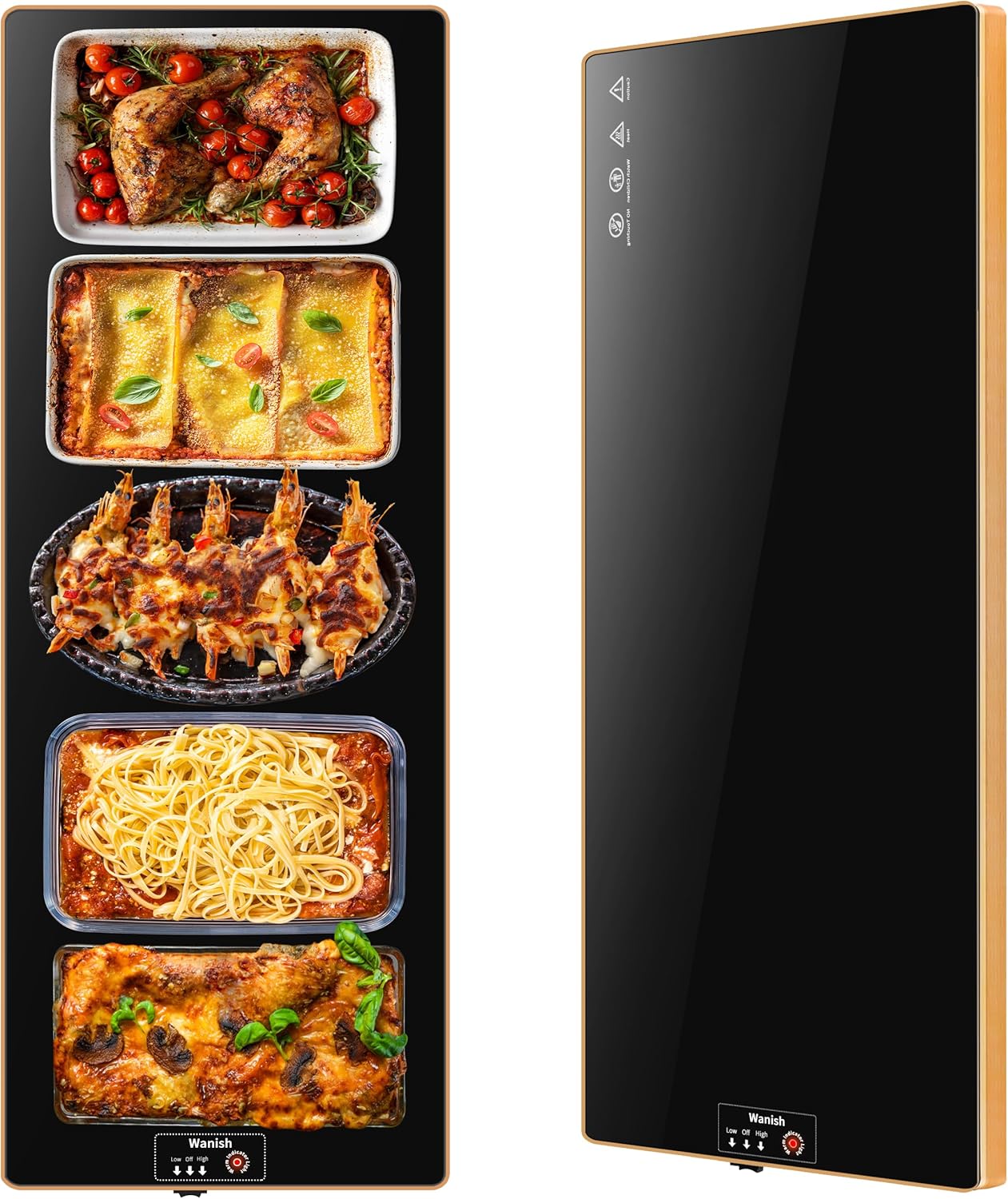 Electric Warming Tray for Parties Buffet - 47x12 Food Warmers