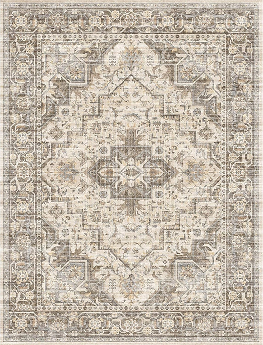 Machine Washable Soft Area Rug 8x10 for Living Room Decor
