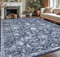 KILOCOCO 9x12 Area Rug for Living Room - Vintage Floral Design