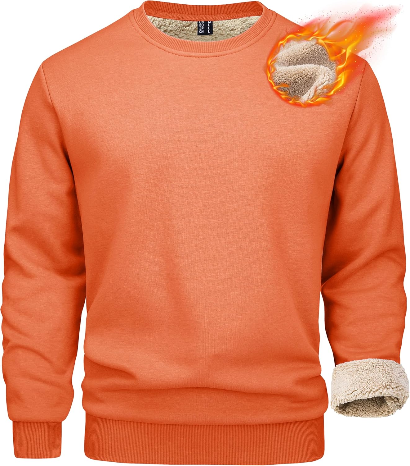 MAGCOMSEN Men's Sherpa Lined Sweatshirts for Ultimate Warmth