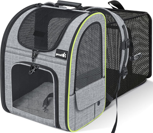 Expandable Cat Carrier Backpack for Travel and Hiking Comfort