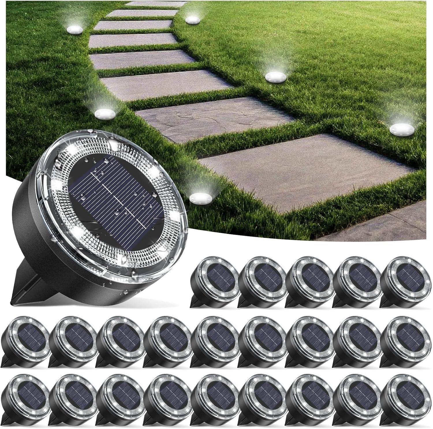 Mini Solar Ground Lights for Pathway and Garden by vighep