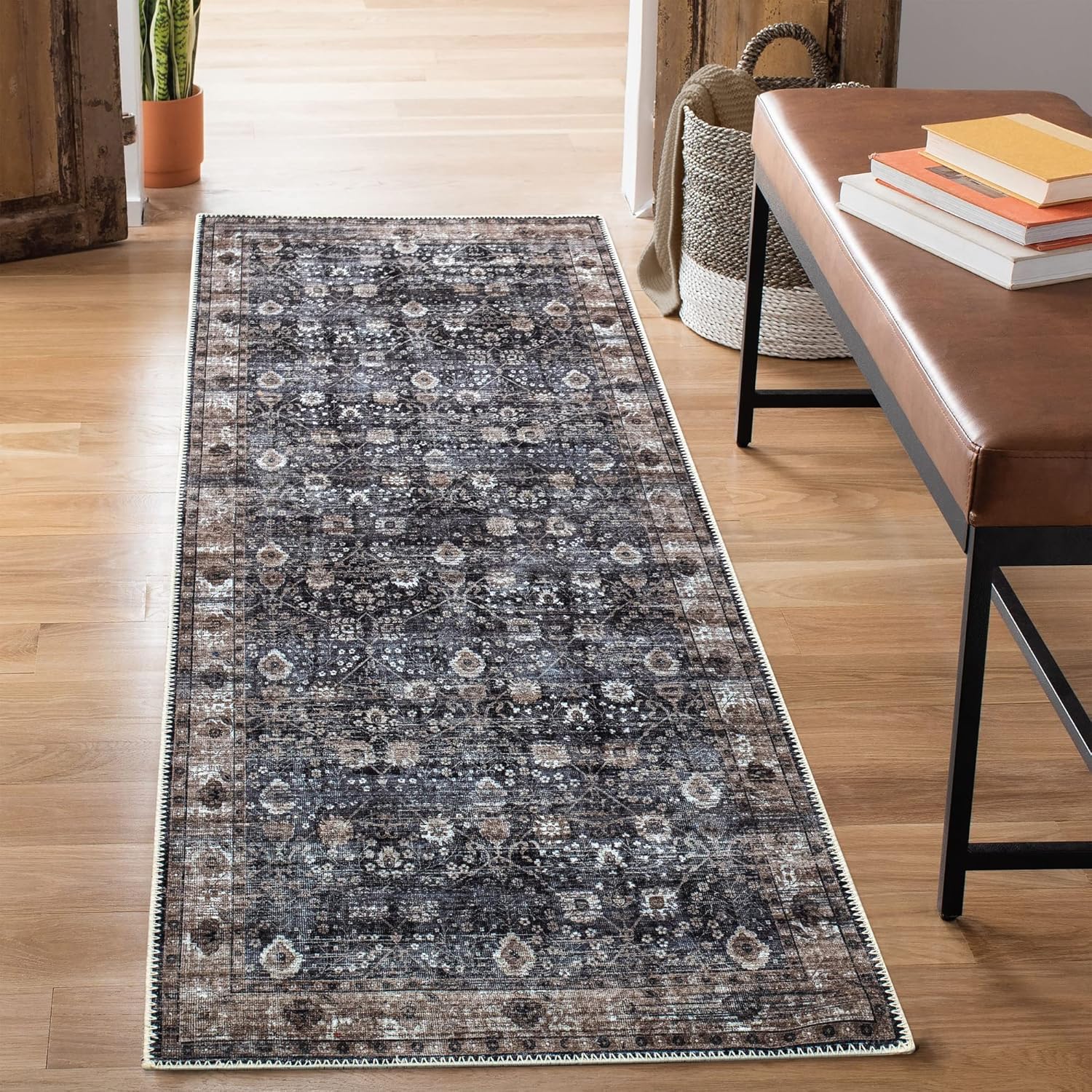 Bloom Rugs Washable Non-Slip 7 ft Runner for Any Space