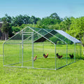 HITTITE Large Metal Chicken Coop: Spacious & Weatherproof Walk-In Poultry Cage