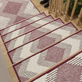 Red 15PC Stair Treads Non Slip Peel and Stick - 8x30 in