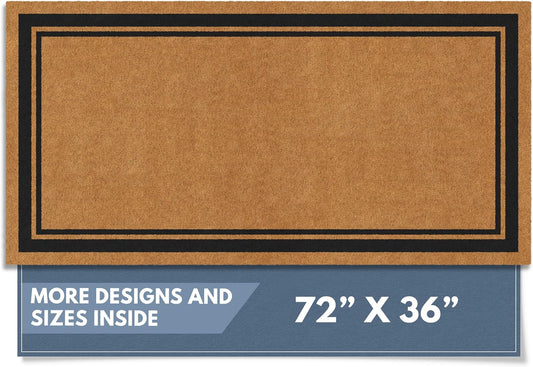 Natural Coco Coir Heavy Duty Backing Doormat for Entryways