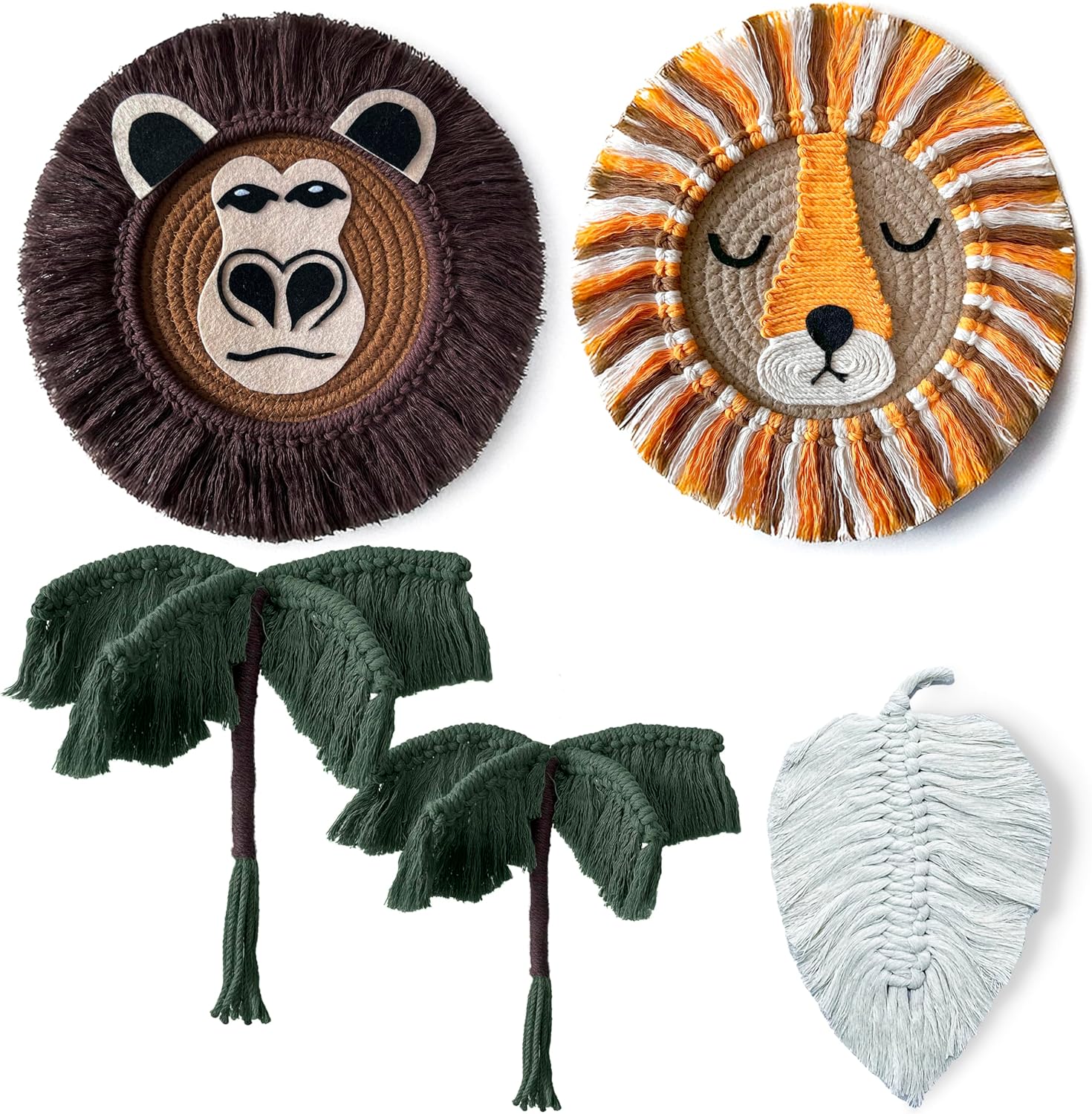 Macrame Nursery Decor: Safari Boho Baby Room Wall Hanging