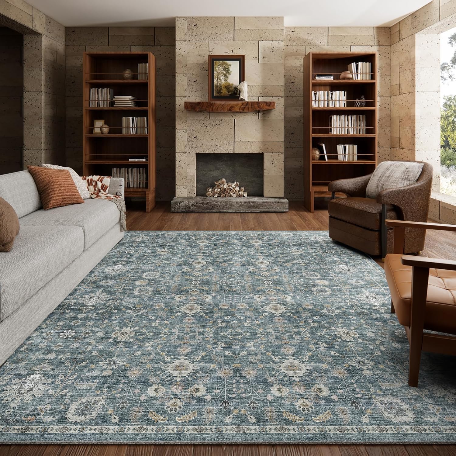 8x10 Washable Area Rugs for High-Traffic Living Spaces