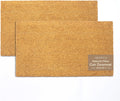 Welcome Natural Coir Doormats Pack of 2 - Durable Outdoor Front Door