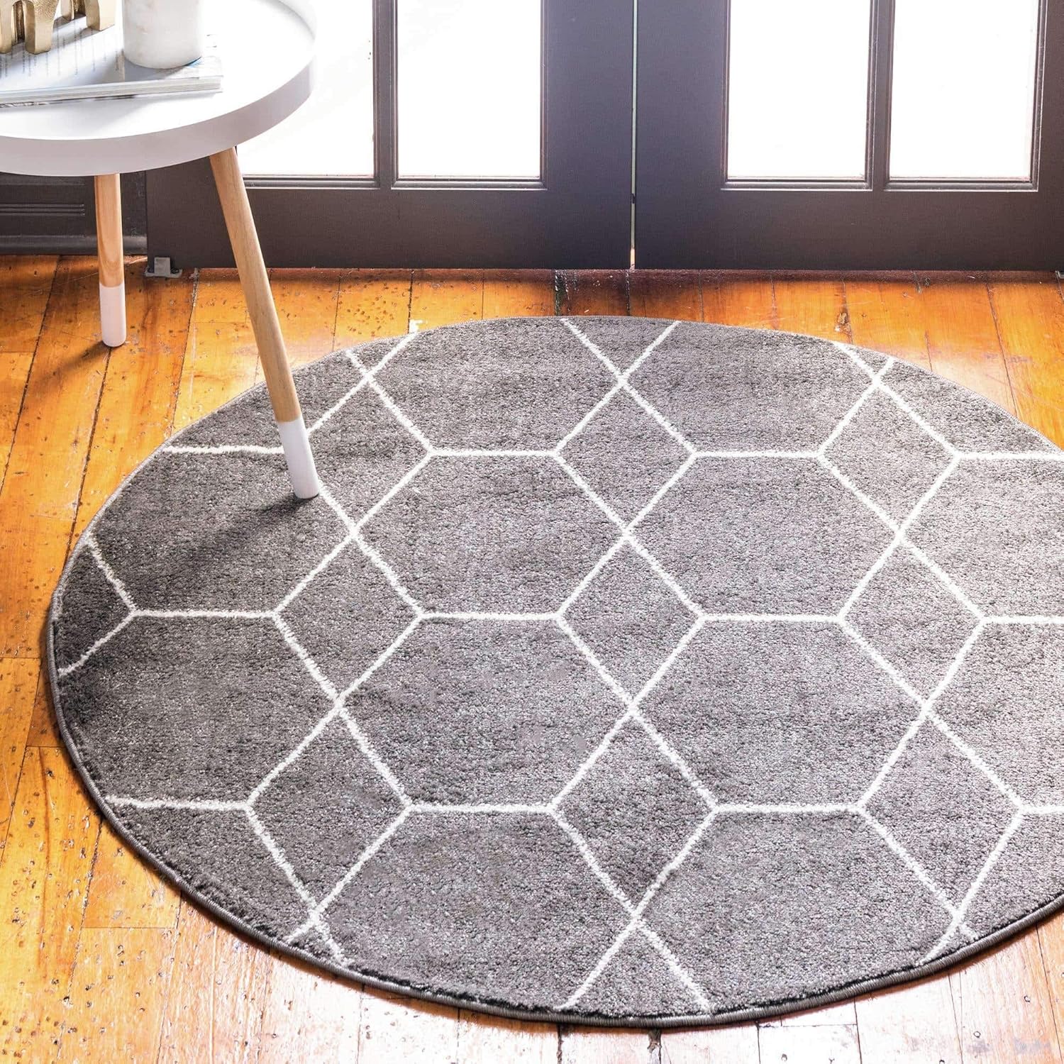 Unique Loom Trellis Frieze Collection Area Rug - Geometric Design