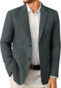 Mens Sport Coats Casual Blazer Two Button Lightweight Business Jacket