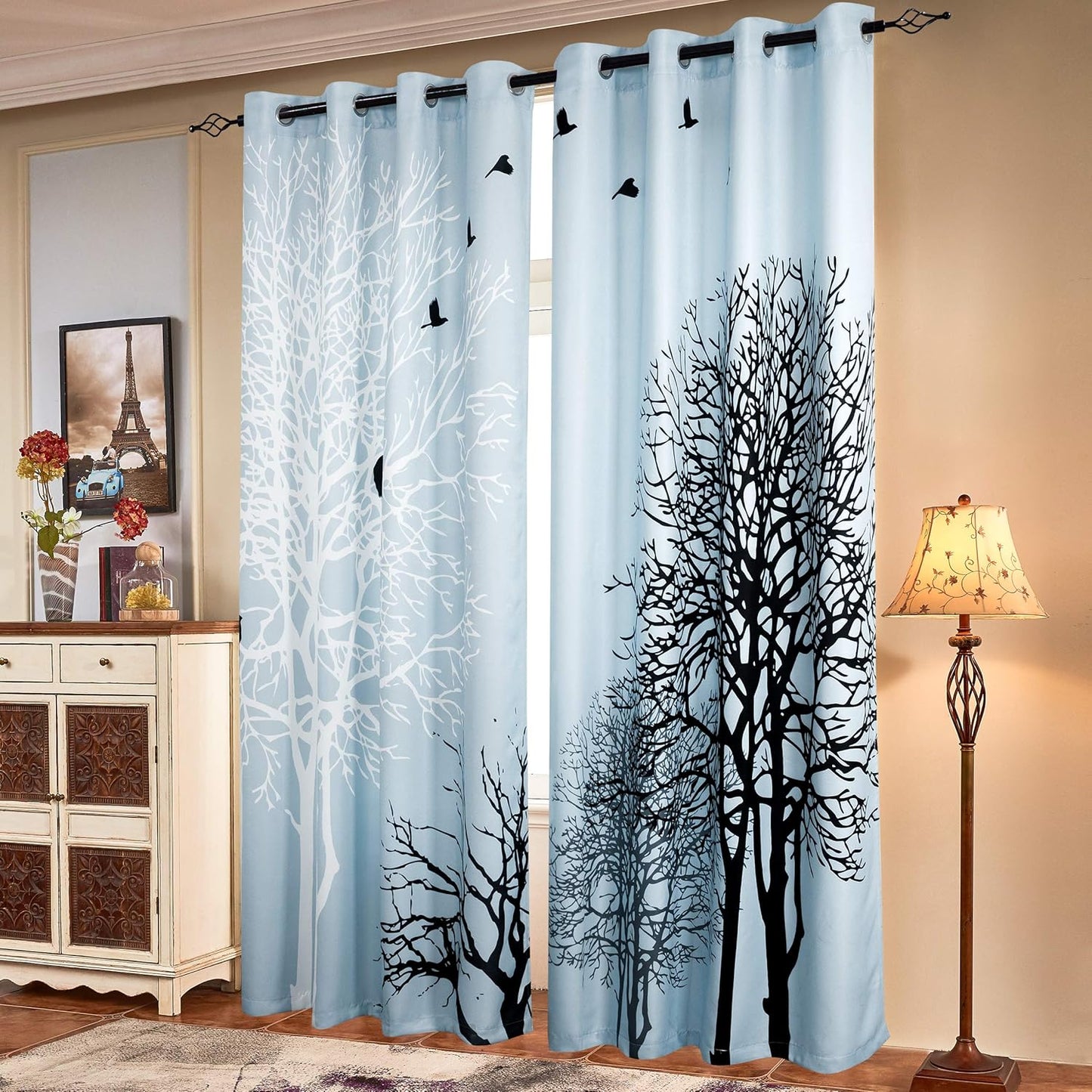 SUBRTEX Light Filtering Curtains for Vibrant Room Decor