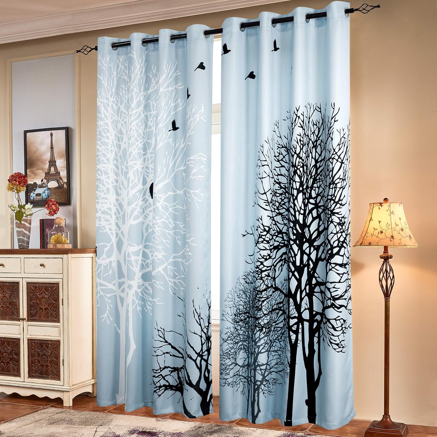 SUBRTEX Light Filtering Curtains for Vibrant Room Decor
