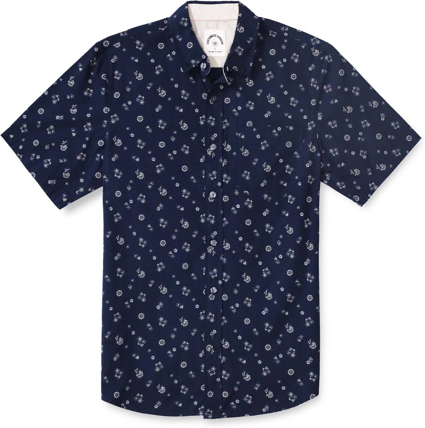 Stylish Dubinik Mens Short Sleeve Button Down Shirts for Summer