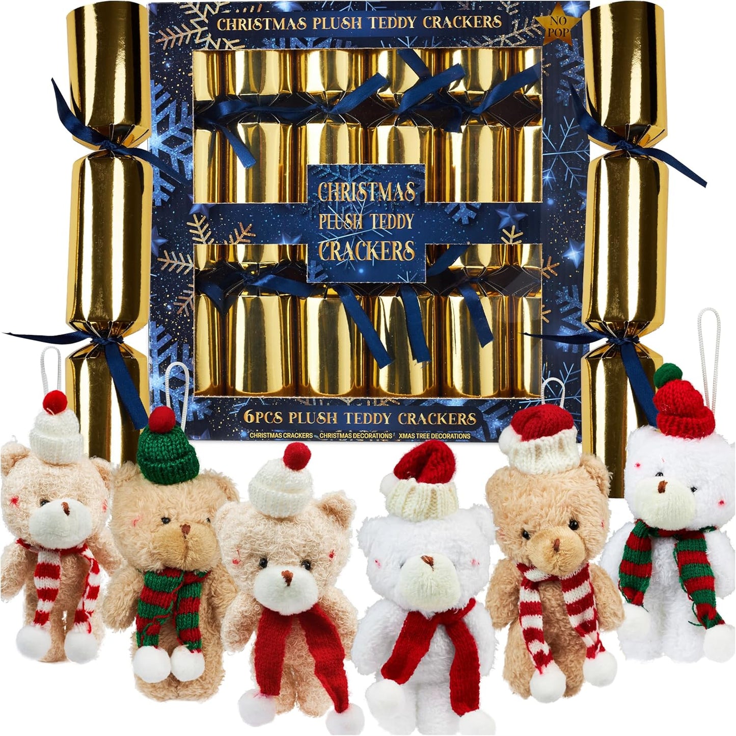 Elegant No-Snap Christmas Crackers for Holiday Gatherings
