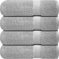 Charming Grey 100% Ring-Spun Cotton Bath Towels Set of 4 - Plush