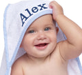 Personalized Baby Hooded Bath Towel - Custom Embroidered Gift