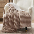 Bedsure Sherpa Throw Blanket - Super Soft Cozy Fleece for Winter