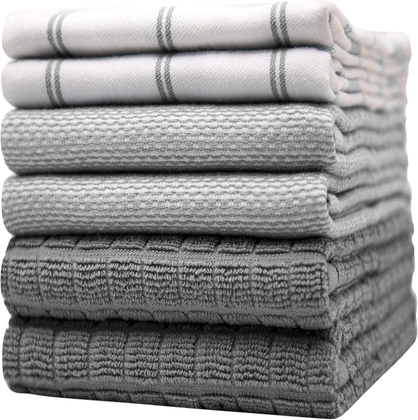 Premium Kitchen Towels Set - Highly Absorbent Cotton Towels