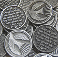 Set of 25 Dove Holy Spirit Pocket Token Coins - Meaningful Keepsakes