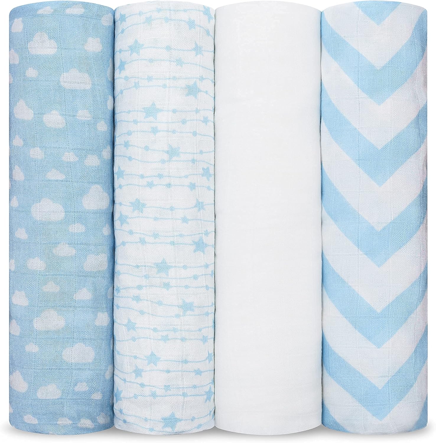 Comfy Cubs Muslin Swaddle Blankets for Newborns - Soft & Large
