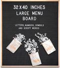 Letter Menu Board Felt 32x40 in - Large Executive Letter Board