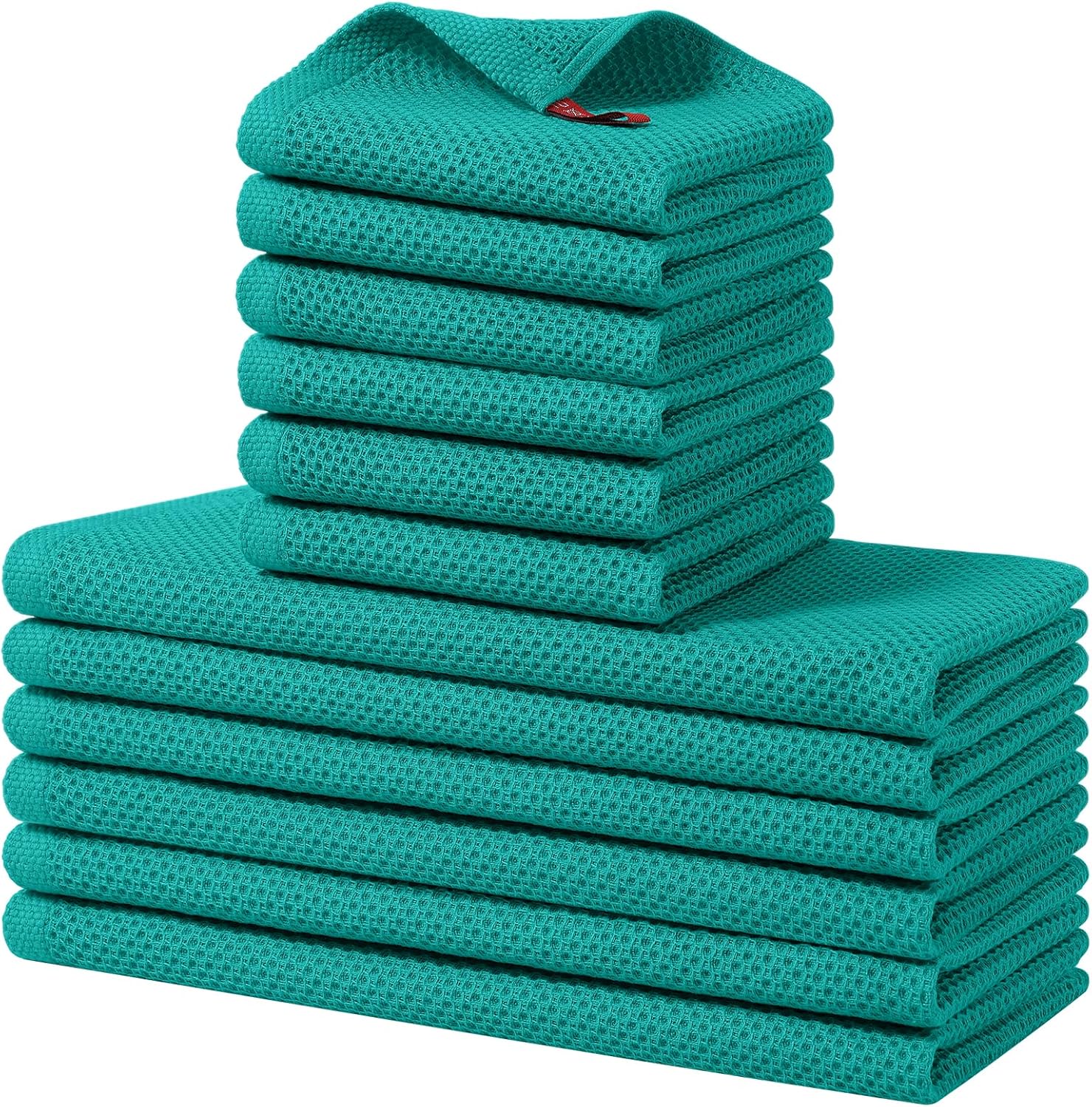 100% Cotton Kitchen Towels Set for Ultra Absorbent Cleaning