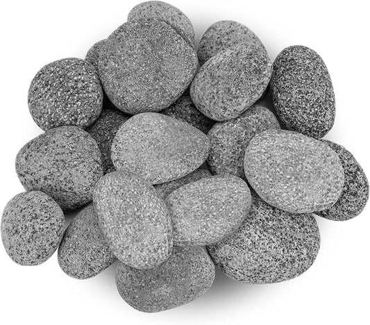 Stanbroil Tumbled Lava Rock Pebbles for Fire Pits and Fireplaces