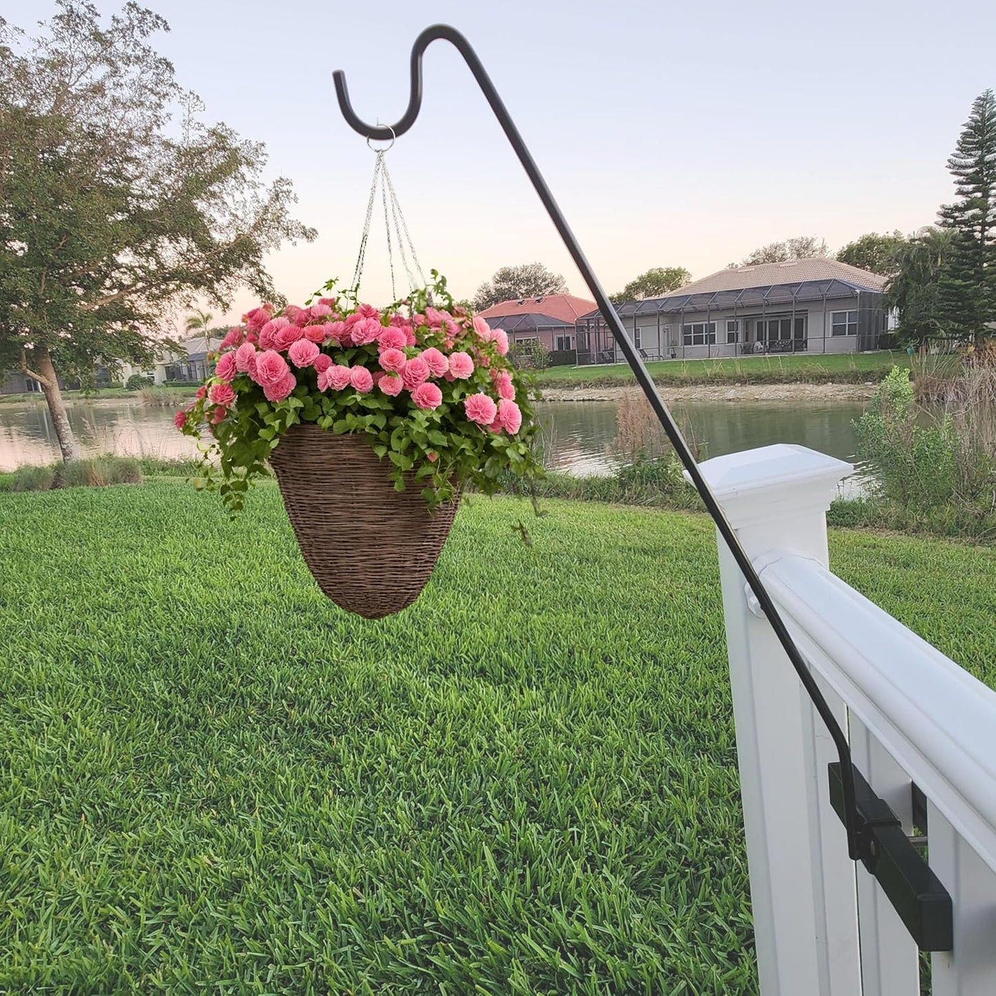 Premium One Piece Pole Long Hook Kits for Vertical Deck Railings
