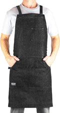 Professional Grade Chef Apron for Kitchen, BBQ & Grill - Durable Denim