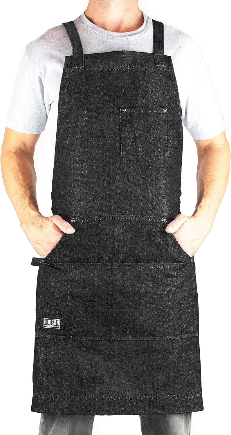 Professional Grade Chef Apron for Kitchen, BBQ & Grill Use