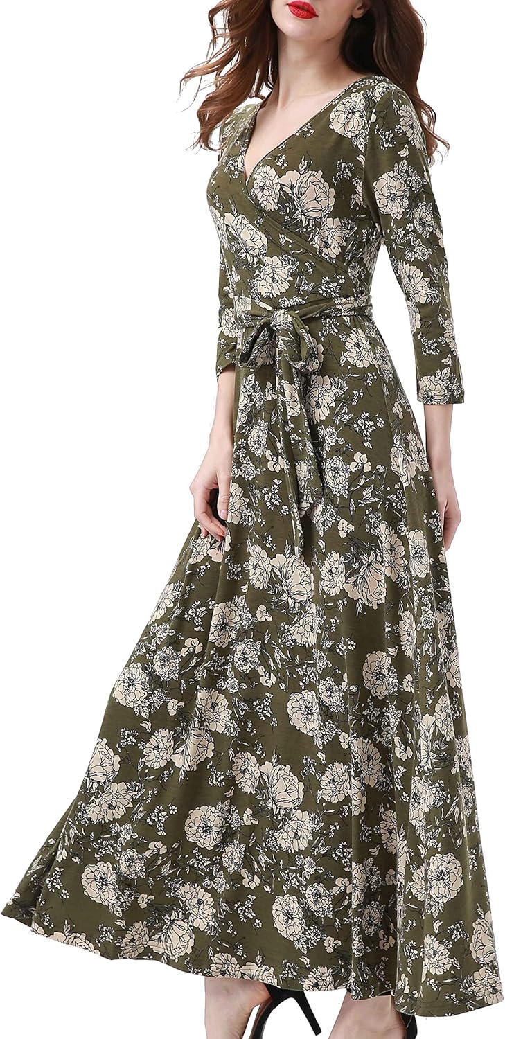 Aphratti Women's Floral Maxi Dress for Spring and Summer Wear