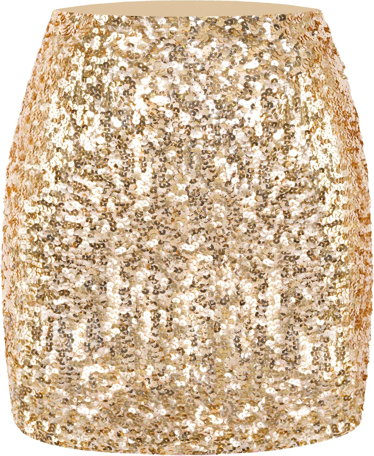 MANER Women's Sequin Skirt for Night Out Party Events