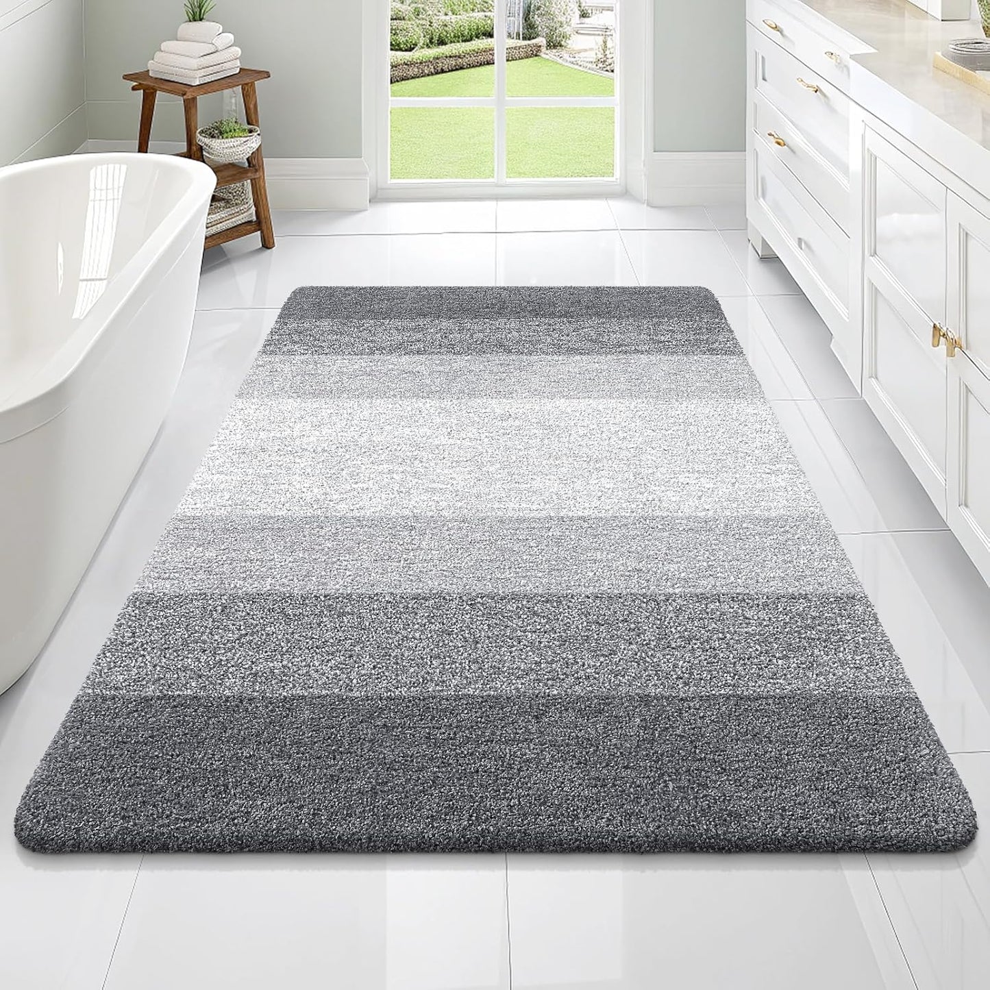 OLANLY Extra Soft Microfiber Bath Rugs Mat 70x46 for Comfort