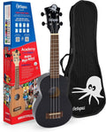 Octopus Soprano Ukulele with Aquila Nylgut Strings and Gig Bag