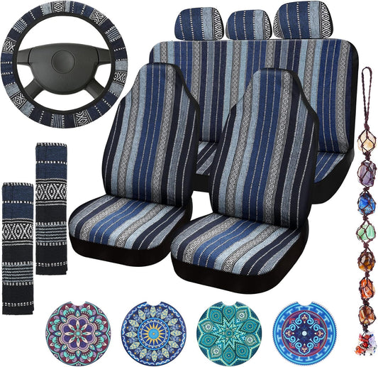 Baja Saddle Blanket Car Seat Covers Full Set for Most Cars