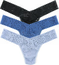 Daily Lace Low Rise Thongs 3-Pack - Everyday Seamless Comfort