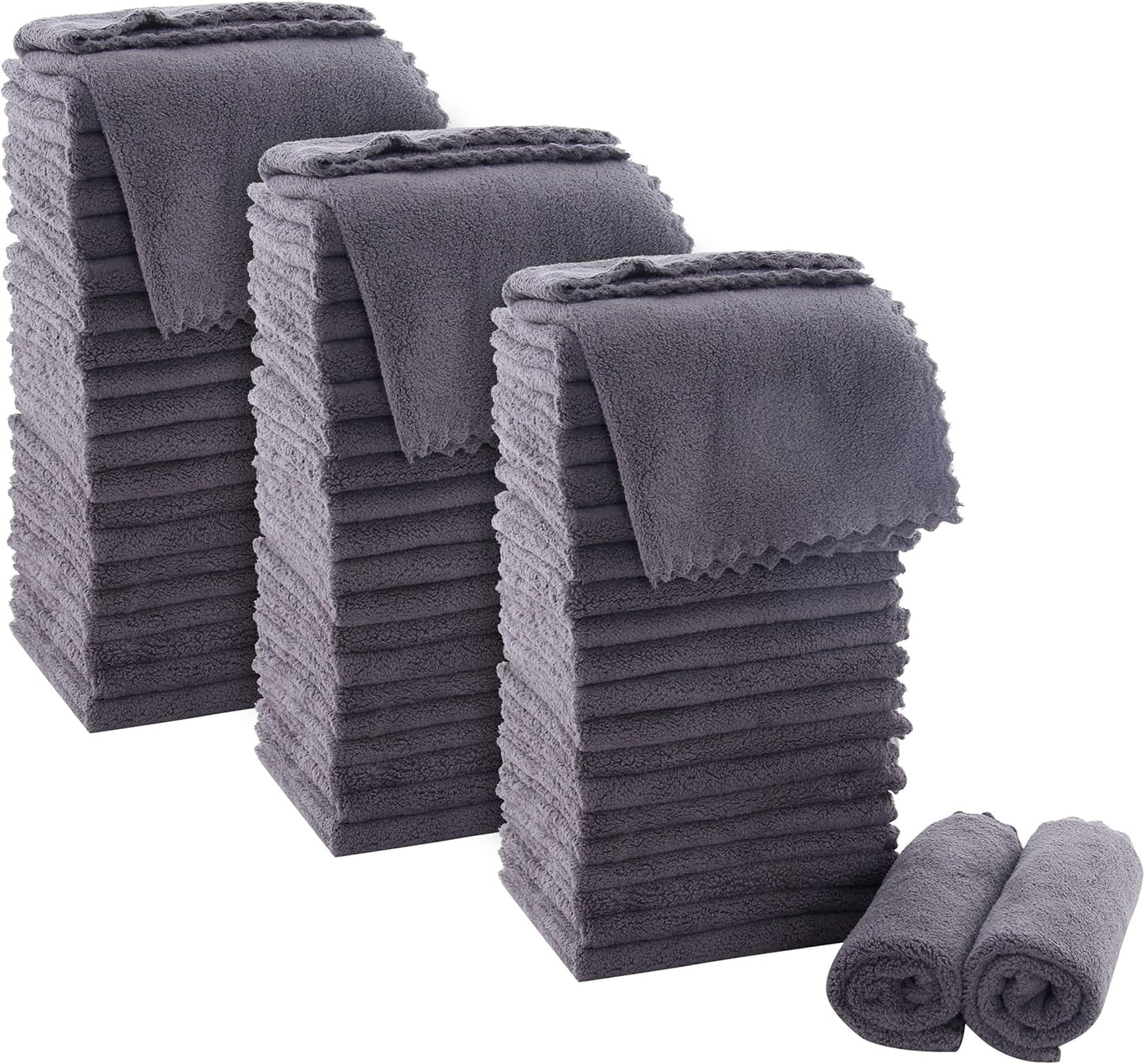MOONQUEEN Ultra Soft Premium Washcloths Set - 72 Pack for Luxury