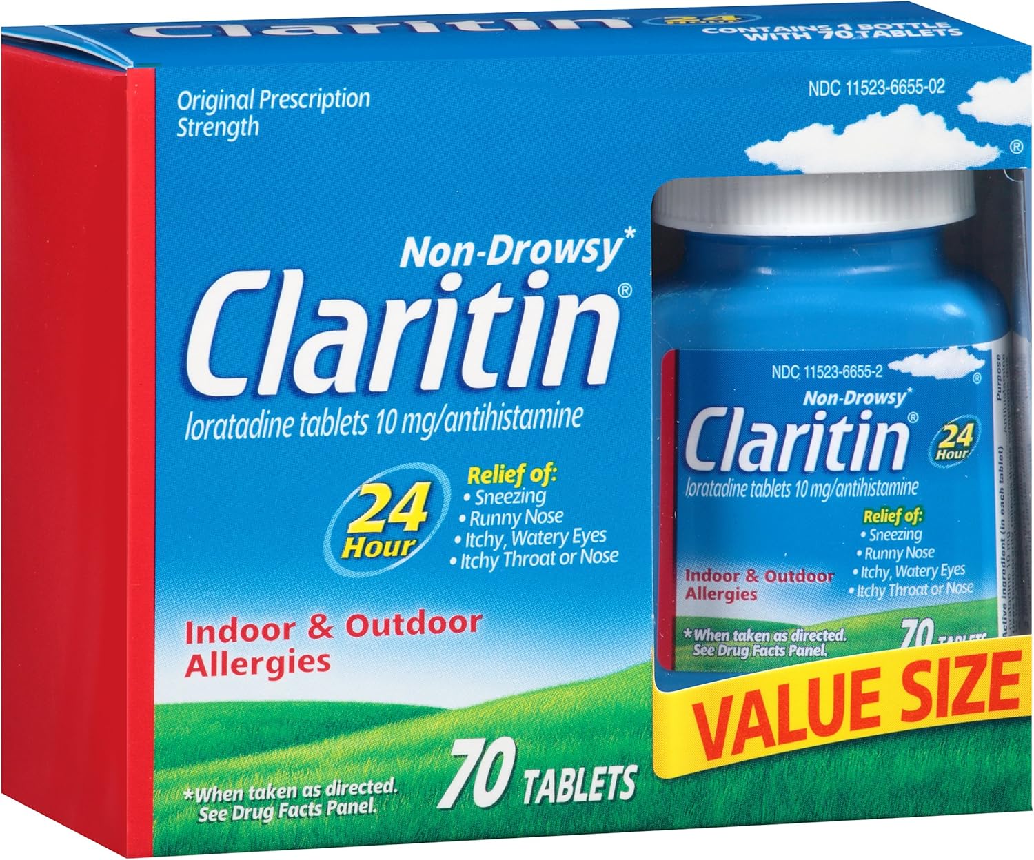 Claritin 24 Hour Allergy Medicine for Non-Drowsy Relief