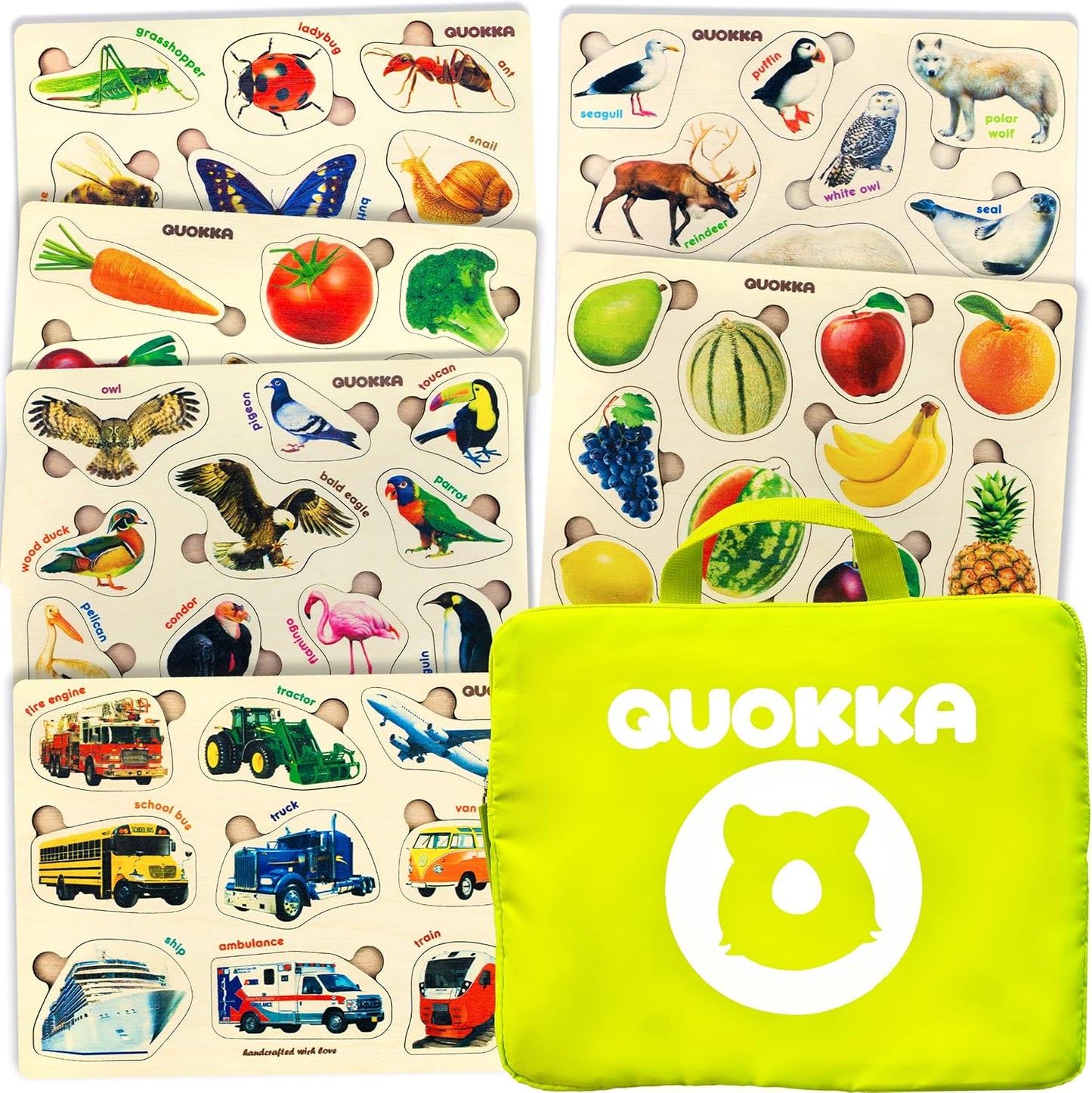 QUOKKA Toddler Puzzles Ages 2-4 for Learning and Fun